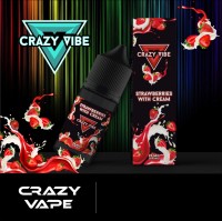Жидкость Crazy Vibe Клубника со сливками, 30мл, 20 стронг